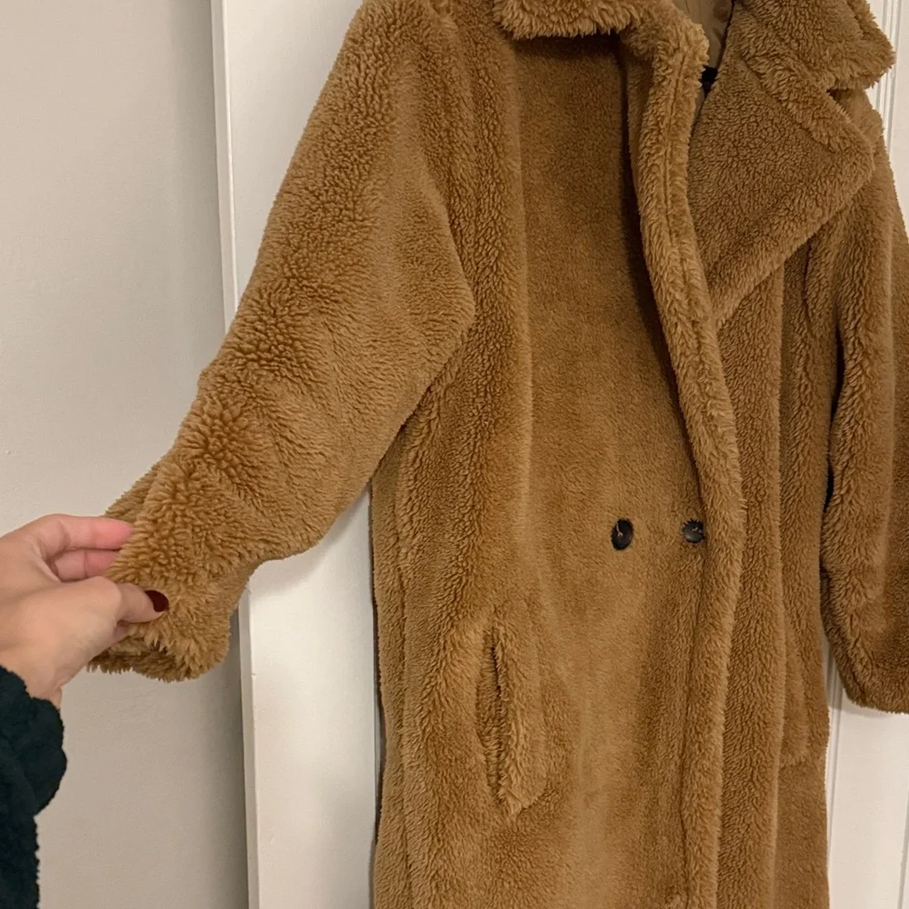 Boohoo Camel Teddy Jacket - Picture 3 of 5